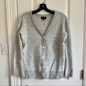 Rag & Bone grey cashmere cardigan sweater M